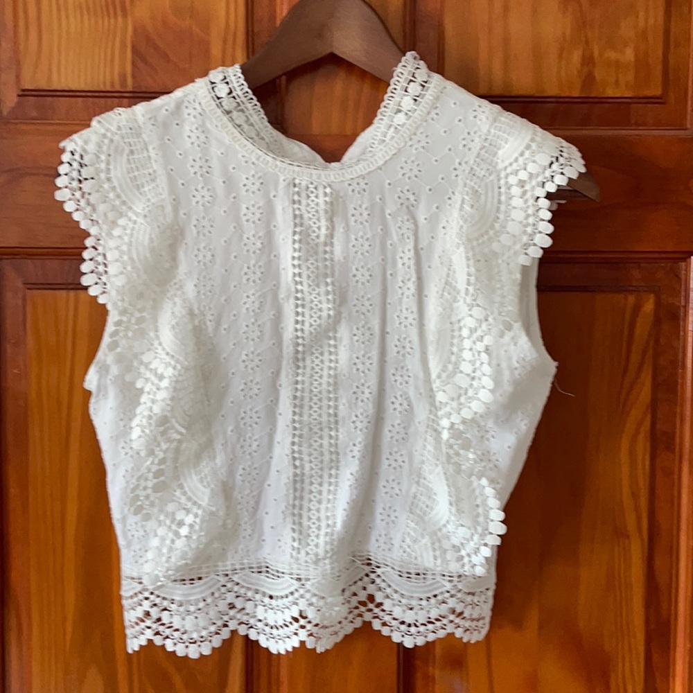 Beautiful lace crop top!